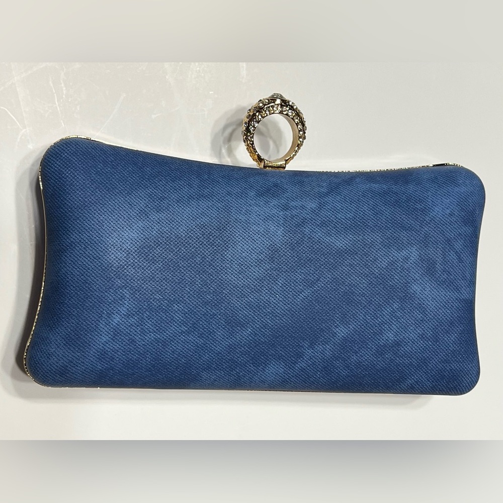 Blue Jean Clutch Purse